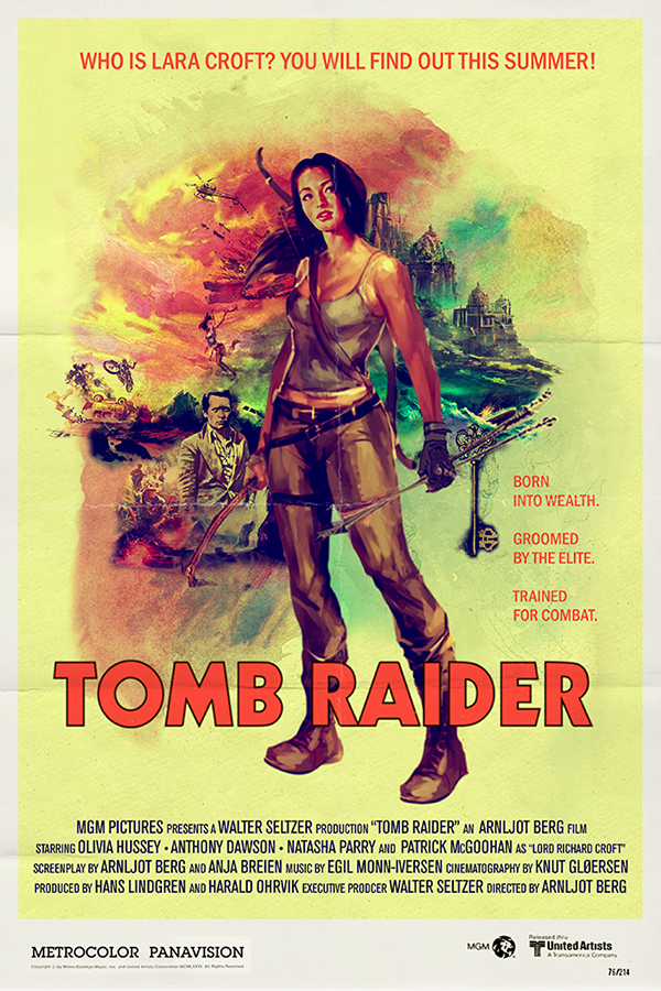Olivia Hussey dans le film Tomb Raider