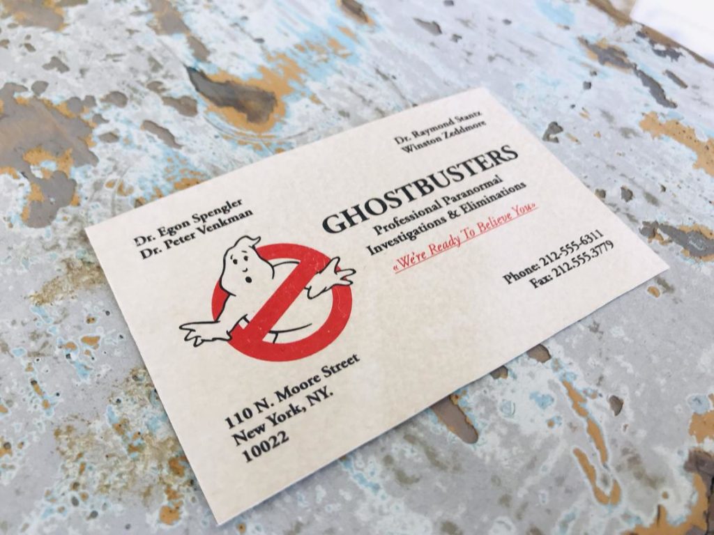 Carte de visite (Business Card) - Ghostbusters