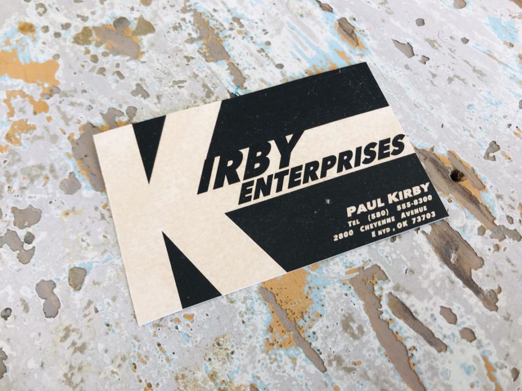 Carte de visite (Business Card) - Paul Kirby - Jurassic Park 3
