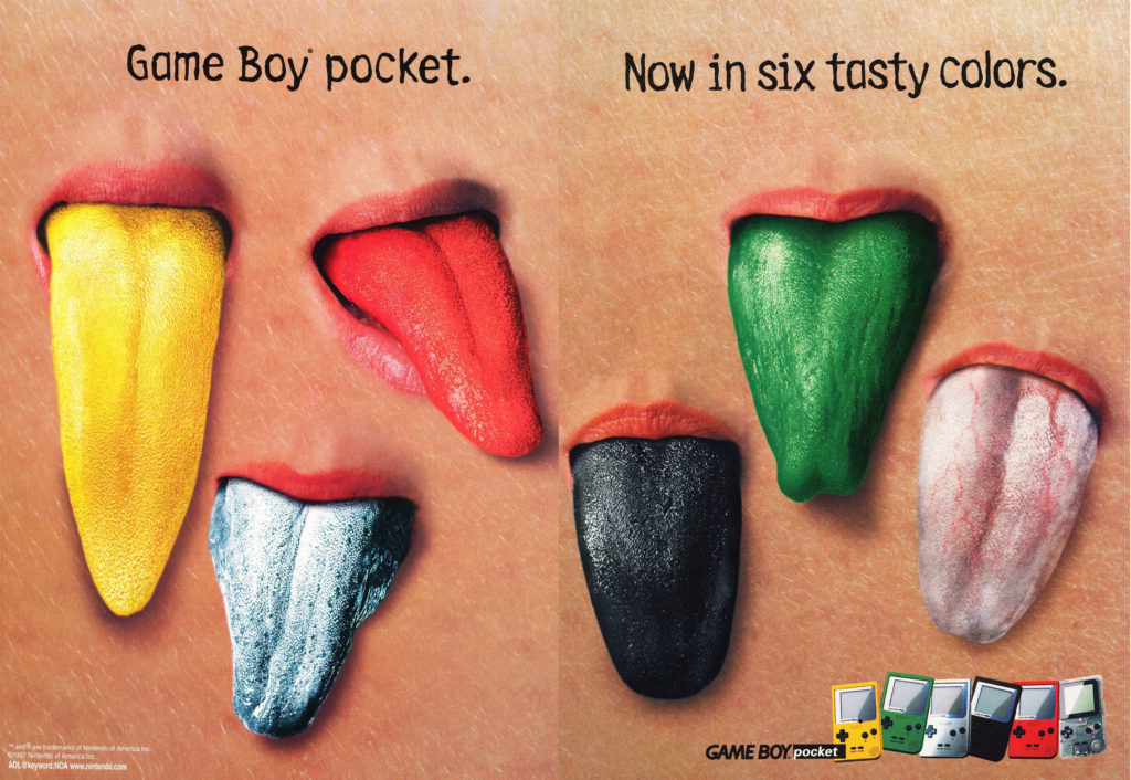 Game boy pocket? Now in six tasty colors.